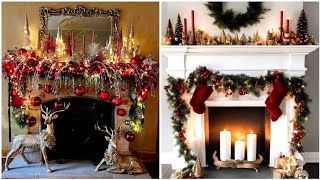 80 CHRISTMAS MANTEL AND FIREPLACE DECOR IDEAS  DECORATION FOR CHRISTMAS  TRENDS AND DESIGNS 2025 [upl. by Syd]