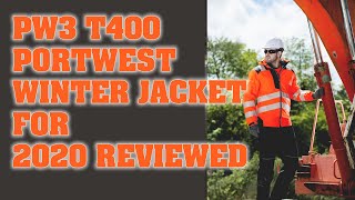 T400  Portwest PW3 HiVis Winter Jacket in Hiviz Orange with Black [upl. by Ayal637]