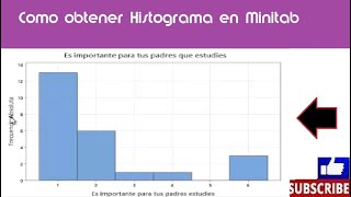 Como obtener histograma en Minitab [upl. by Llesirg]