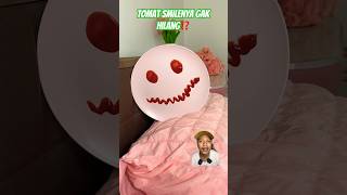 TOMAT SMILE GAK HILANG⁉️ halloween makeup food diy funny cats cat comedy [upl. by Litnahs420]