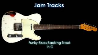 Funky Blues Guitar Backing Track in G [upl. by Siugram]