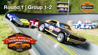 Classic Stock Car Tournament Round 1 Group 12 Diecast NASCAR Race [upl. by Navaj617]