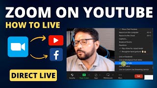 How To Live Stream Zoom Meeting Directly On YouTube Or Facebook  ZOOM Tutorial  Hindi [upl. by Moht]