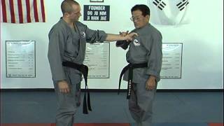 Hapkido Center Chest Grab Techniques 1 Thru 5 Ji Han Jae [upl. by Matthia124]