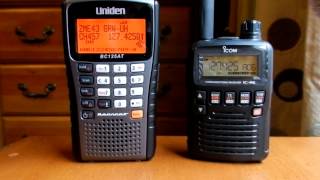 Uniden BC125AT vs Icom ICR6 [upl. by Poppo]