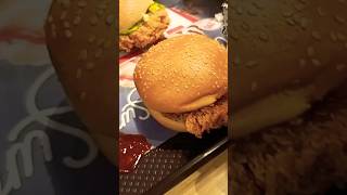 Eating Zinger Burger 🍔 burger foryou food youtube trending foodie subscribe shorts viral [upl. by Mabel]