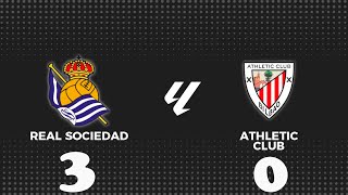 La Real se impone ante el Athletic por un contundente 30 [upl. by Hinman]