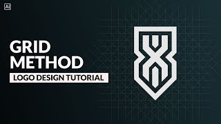 How To Design A Logo Using Grid  Adobe Illustrator Tutorial [upl. by Amsed]