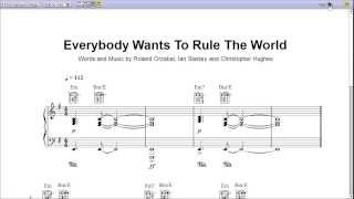 Everybody Wants to Rule the World by Lorde  Piano Sheet MusicTeaser [upl. by Claybourne23]