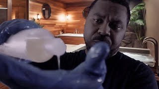 ASMR  Face amp Scalp Massage  Oil amp Latex Gloves  Jacuzzi Ambience [upl. by Halli915]