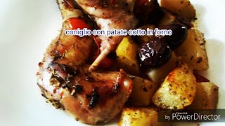 Coniglio con patate e olive al forno 😉 [upl. by Ivers]