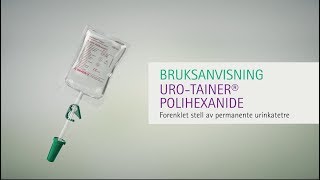 B Braun UroTainer Polihexanid og NaCl norsk [upl. by Weissman]