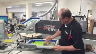 Screen Printing A MultiColor Job using Lawson SSR System [upl. by Reagan]