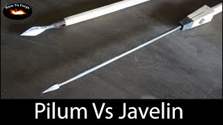 Roman Pilum Vs Celtic Javelin Tests [upl. by Nnylear657]