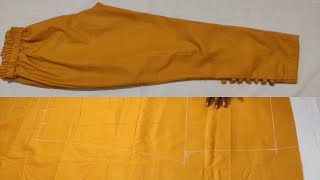 Very Easy Method of Cutting amp Stitching for Straight Pant Ladies Pant amp Plazo Pant [upl. by Aryad]