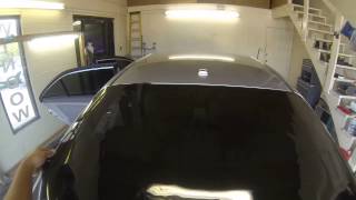 Installing rear window tint on 2008 Lincoln MKZ using go pro 3 black eclipsetinting [upl. by Laaspere]