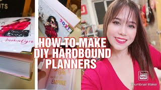 How to make DIY Hardbound Journal Planner  Simply Cass [upl. by Hyman549]