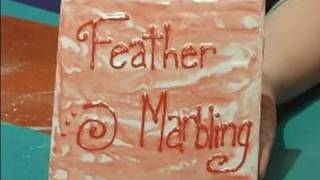 How to Paint Pottery  Creating a Feather Marbling Effect on Pottery [upl. by Nylkoorb179]