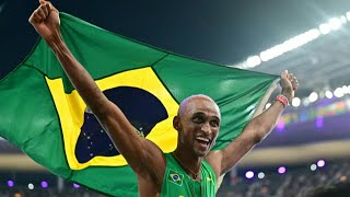 Alison dos Santos conquista bronze nos 400m com barreiras em Paris2024  AFP [upl. by Beetner]