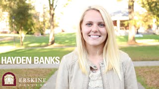 Hayden Banks Interview  Erskine College [upl. by Dilisio]