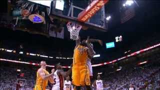 LeBron James Skies to Reject Roy Hibbert [upl. by Razal]