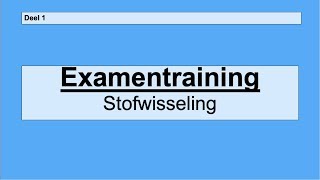 VMBO examentraining  Stofwisseling  Deel 1 [upl. by Aenet902]