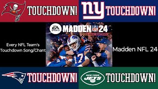 Madden NFL 24  Every Teams Touchdown SongChant [upl. by Lletnahs]