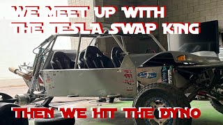 WE MEET UP WITH THE TESLA SWAP KING THEN HIT THE DYNO [upl. by Crescantia]