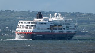 MS Maud Hurtigruten Expeditions  Windy Belfast Lough  4th June 2024 [upl. by Hilda]