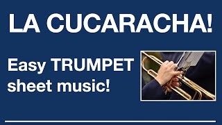 How to play TRUMPET sheet music LA CUCARACHA [upl. by Portingale]