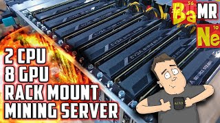 Ethereum Crypto Mining Custom PC Server with 8 Nvidia GTX 1060 6GB GPU  Barnacules [upl. by Goeselt257]