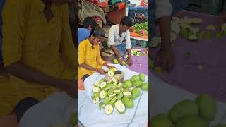 Mango CuttingEasy MethodMango pieces Cutting [upl. by Brade]