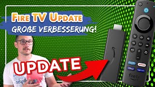 Neues Fire TV Stick Update  Mehr Komfort und Leistung [upl. by Hennessy38]