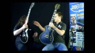 ESP Guitars Comparison amp Demo  Ltd EC401 EC1000 amp Eclipse I CTM Custom Shop Model [upl. by Ielirol899]