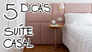 5 DICAS DECORAÇÃO PARA QUARTO CASAL [upl. by Ostler]