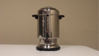 How to Make Coffee in a Large Percolator Large Coffee Pot Large Coffee Maker Urn [upl. by Oremor]