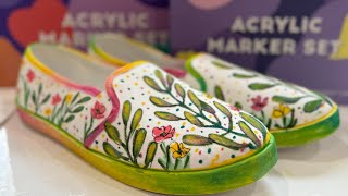 Arrtx Acrylic Market set review Let paint some shoes [upl. by Pleione]