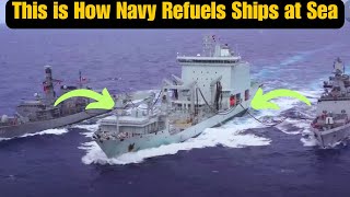 This is How Navy Refuels Ships at Sea [upl. by Streeto]