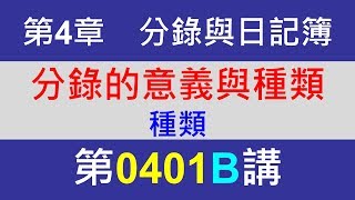 方炳傑0401B第4章分錄與日記簿第1節分錄的意義與種類－種類 [upl. by Widera]