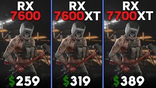 RX 7600 vs RX 7600 XT vs RX 7700 XT  Ryzen 5 7600  Tested in 15 games [upl. by Boylan]