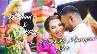 Malaysian Indian Engagement Shoot for Krishnan amp Kathy by Rootworks Videography [upl. by Emirac580]