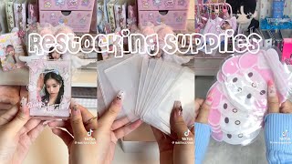 ˚ ༘ ೀ⋆｡˚ restocking supplies kpop ver asmr 🖇️  luvwonnie [upl. by Idnam]