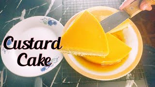 HOW TO MAKE EASY CUSTARD CAKE  EYYPRIL [upl. by Lam]