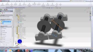 Engranajes en solidworks ✅¿Cómo ensamblar un tren de engranajes🚂 [upl. by Nnylatsyrk]