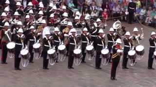 The Royal Marines School of Music  Beating Retreat  8th August 2014 [upl. by Eical]