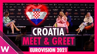 Croatia Press Conference Albina quotTickTockquot  Eurovision 2021 [upl. by Onilegna]