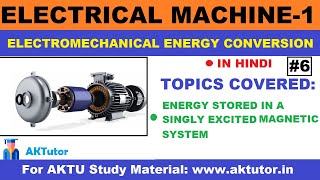 Energy Stored in Magnetic SystemSingly Excited Magnetic SystemElectromechanical Energy Conversion [upl. by Nordek590]