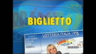 LOTTERIA ITALIA SPOT 1998 ABBINATO A CARRAMBA CHE FORTUNA [upl. by Grantley958]