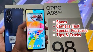 OPPO A98 5G Specification Camera Testing Tips and Tricks Special Features [upl. by Kinsler977]