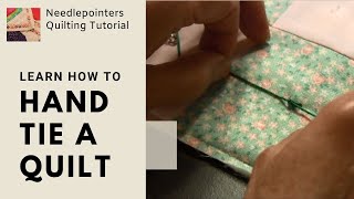 Tying a Quilt  How to tie a quilt [upl. by Yrad]